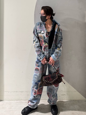 「Desigual（デシグアル）のアイテム」を使った、Desigual銀座STAFFさん（レディース・155cm）の夏コーディネート
