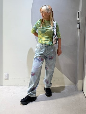「仲里依紗」｜「アイテム（トップス）」を使った、Desigual銀座STAFFさん（レディース・155cm）の夏コーディネート