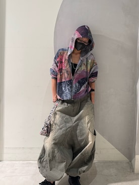「Desigual（デシグアル）のアイテム」を使った、Desigual銀座STAFFさん（レディース・155cm）の夏コーディネート
