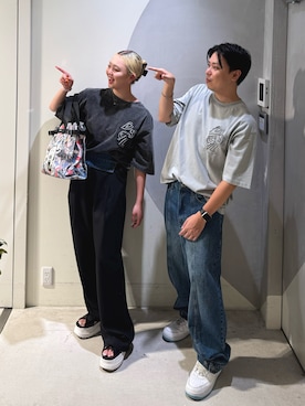 「アイテム（サンダル）」を使った、Desigual銀座STAFFさん（メンズ・175cm）の夏コーディネート