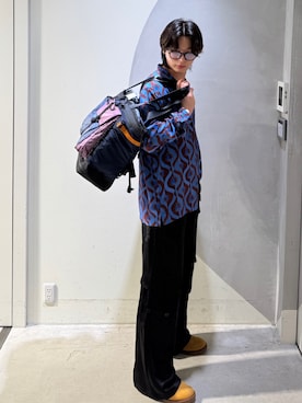 「Desigual（デシグアル）のアイテム（バッグ）」を使った、Desigual銀座STAFFさん（メンズ・179cm）の夏コーディネート