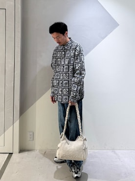「アイテム（ハンドバッグ）」を使った、Desigual銀座STAFFさん（メンズ・178cm）の夏コーディネート