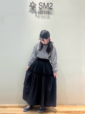 「Samansa Mos2（サマンサ モスモス）のアイテム（シャツ/ブラウス）」を使った、みくみく🌷🫧‪さん（レディース・147cm）の秋コーディネート
