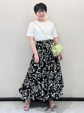 「ROPE'（ロペ）のアイテム」を使った、asakiさん（レディース・156cm）の春コーディネート