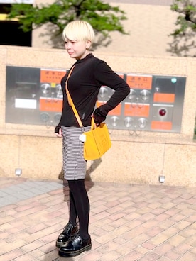 「MARC JACOBS（マークジェイコブス）のアイテム（トートバッグ）」を使った、kyokoroseさん（レディース・157cm）の春コーディネート