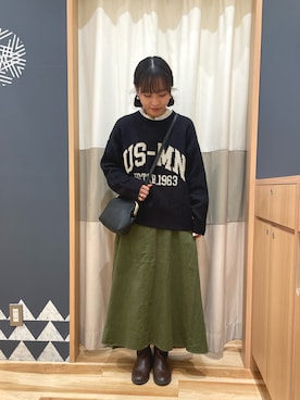 あずまみかさん（レディース・153cm）の冬コーディネート