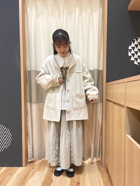 「レイアード」｜あずまみかさん（レディース・153cm）の冬コーディネート