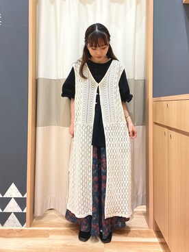 「アツいコーデ全部見せ」｜あずまみかさん（レディース・153cm）の夏コーディネート