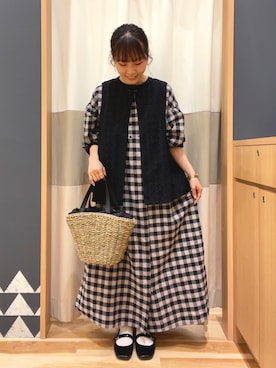 「ナチュラルスタイル」｜「アイテム（その他）」を使った、あずまみかさん（レディース・153cm）の春コーディネート