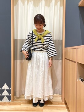 「マリン」｜「アイテム（その他）」を使った、あずまみかさん（レディース・153cm）の秋コーディネート