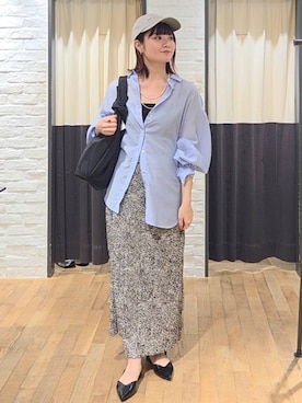 「アイテム（帽子）」を使った、ノノカさん（レディース・156cm・20代）の夏コーディネート