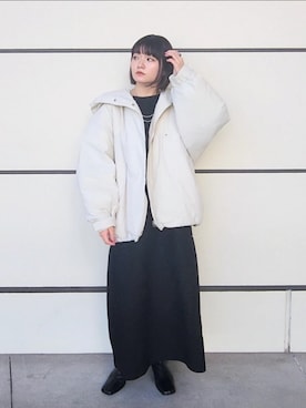 「e/rm」｜「アイテム（ジャケット/アウター）」を使った、ノノカさん（レディース・156cm）の秋コーディネート