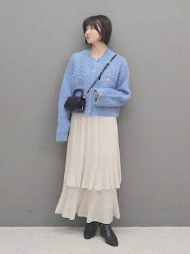 「A part by（アパートバイ）のアイテム（シューズ）」を使った、ノノカさん（レディース・156cm）の秋コーディネート