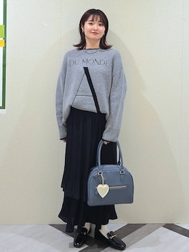 「アイテム（キーホルダー）」を使った、ノノカさん（レディース・156cm・20代）の秋コーディネート