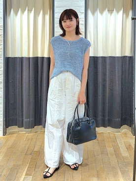 「骨格ストレート」｜「アイテム（サンダル）」を使った、ノノカさん（レディース・156cm・20代）の夏コーディネート
