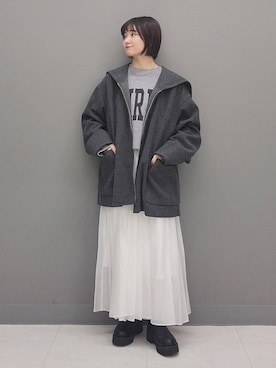 「A part by（アパートバイ）のアイテム（シューズ）」を使った、ノノカさん（レディース・156cm）の秋コーディネート