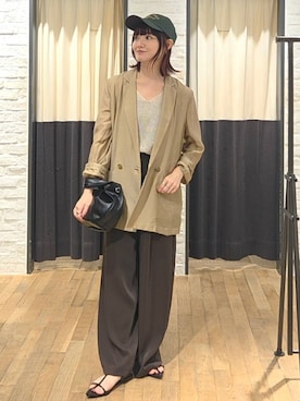 「アイテム（サンダル）」を使った、ノノカさん（レディース・156cm・20代）の夏コーディネート