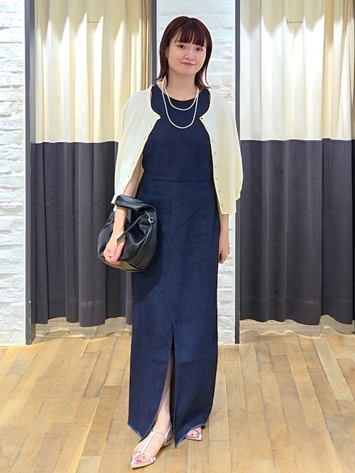 RANDY アシンメトリーバックルデニムワンピース アシンメトリーバックルデニムワンピース – Randy