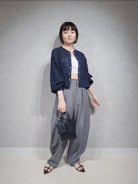 「アパートバイローリーズ」｜「アイテム（キャミソール）」を使った、ノノカさん（レディース・156cm）の夏コーディネート