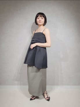 「アパートバイローリーズ」｜「アイテム（キャミソール）」を使った、ノノカさん（レディース・156cm）の夏コーディネート