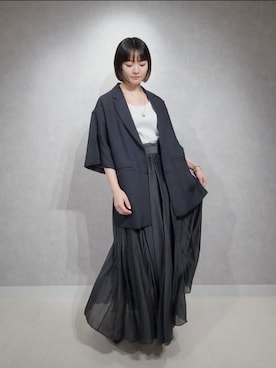 「A part by（アパートバイ）のアイテム（ネックレス）」を使った、ノノカさん（レディース・156cm）の夏コーディネート