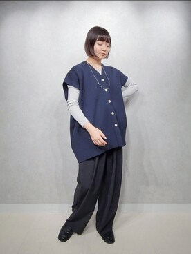 「ベストコーデ」｜「アイテム（ローファー）」を使った、ノノカさん（レディース・156cm）の秋コーディネート