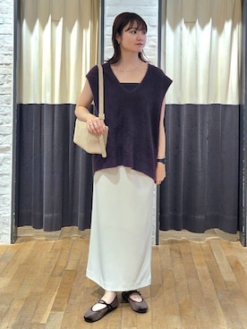 「A part by（アパートバイ）のアイテム（バレエシューズ）」を使った、ノノカさん（レディース・156cm）の秋コーディネート