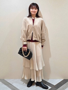 「A part by（アパートバイ）のアイテム」を使った、ノノカさん（レディース・156cm）の秋コーディネート