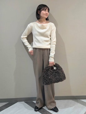 「A part by（アパートバイ）のアイテム（ネックレス）」を使った、ノノカさん（レディース・156cm）の秋コーディネート