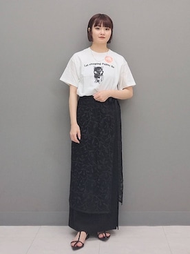 「REGENCY WORKS（リージェンシーワークス）のアイテム」を使った、ノノカさん（レディース・156cm）の夏コーディネート