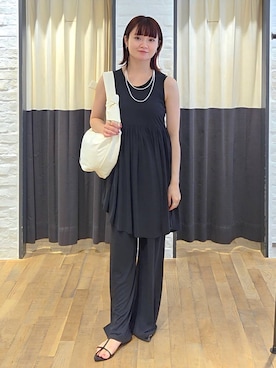 「A part by（アパートバイ）のアイテム」を使った、ノノカさん（レディース・156cm）の夏コーディネート