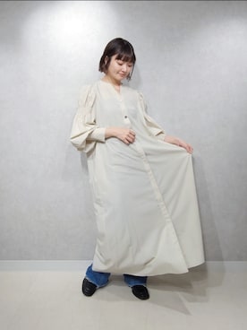 「アパートバイローリーズ」｜「アイテム（ローファー）」を使った、ノノカさん（レディース・156cm）の秋コーディネート