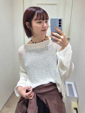 「LOWRYS FARM（ローリーズファーム）のグルカ　 496860（サンダル、ブラック系）」を使った、ノノカさん（レディース・156cm）の春コーディネート