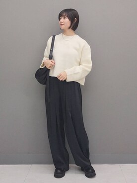 「A part by（アパートバイ）のアイテム（シューズ）」を使った、ノノカさん（レディース・156cm）の秋コーディネート