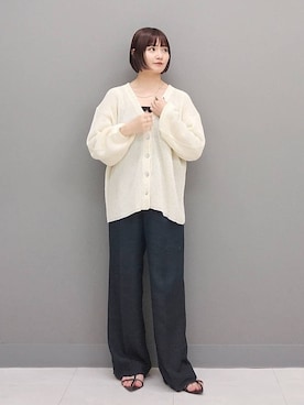 「e/rm」｜「アイテム（アクセサリー）」を使った、ノノカさん（レディース・156cm）の夏コーディネート