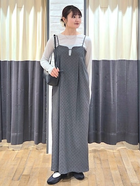 「A part by（アパートバイ）のアイテム（バレエシューズ）」を使った、ノノカさん（レディース・156cm）の秋コーディネート