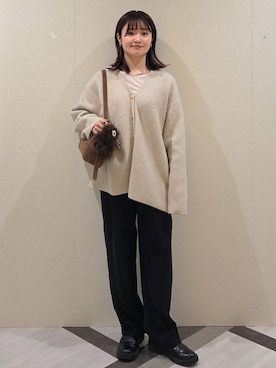 「アイテム（キーホルダー）」を使った、ノノカさん（レディース・156cm・20代）の秋コーディネート