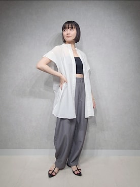 「アパートバイローリーズ」｜「アイテム（キャミソール）」を使った、ノノカさん（レディース・156cm）の夏コーディネート