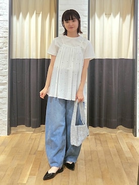 「アイテム（パンプス）」を使った、ノノカさん（レディース・156cm・20代）の春コーディネート