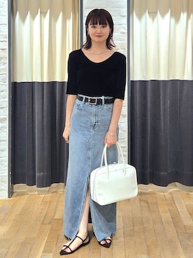 「アイテム（チョーカー）」を使った、ノノカさん（レディース・156cm・20代）の夏コーディネート