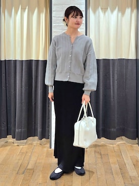 「A part by（アパートバイ）のアイテム（バレエシューズ）」を使った、ノノカさん（レディース・156cm）の秋コーディネート