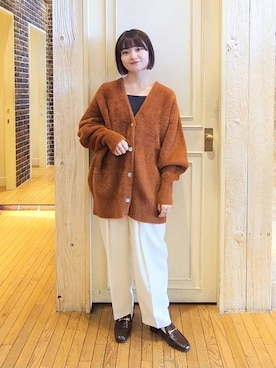 「e/rm（イーアールエム）のアイテム」を使った、ノノカさん（レディース・156cm）の冬コーディネート