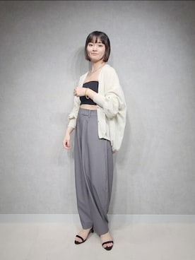 「アパートバイローリーズ」｜「アイテム（キャミソール）」を使った、ノノカさん（レディース・156cm）の夏コーディネート