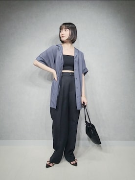 「アパートバイローリーズ」｜「アイテム（キャミソール）」を使った、ノノカさん（レディース・156cm）の夏コーディネート