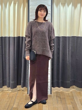 「アイテム（バレエシューズ）」を使った、ノノカさん（レディース・156cm・20代）の秋コーディネート