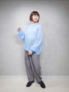 「アパートバイローリーズ」｜「アイテム（ローファー）」を使った、ノノカさん（レディース・156cm）の秋コーディネート