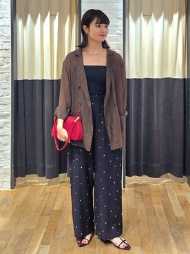 「骨格ストレート」｜「アイテム（サンダル）」を使った、ノノカさん（レディース・156cm・20代）の夏コーディネート
