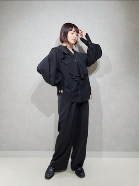 「アパートバイローリーズ」｜「アイテム（ローファー）」を使った、ノノカさん（レディース・156cm）の秋コーディネート