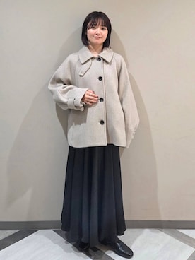 「SNAP_apart by lowrys」｜「アイテム（ジャケット/アウター）」を使った、ノノカさん（レディース・156cm）の秋コーディネート