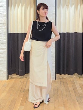「A part by（アパートバイ）のアイテム」を使った、ノノカさん（レディース・156cm）の夏コーディネート